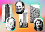 From left: Lloyd Goldman and 42-02 Orchard Street in Long Island City, Relateds’ Jeff Blau with Gateway Center in East New York, Extell Development's Gary Barnett with 36 West 66th Street and MAG Partners' Maryanne Gilmartin with 243 West 28th Street in Chelsea