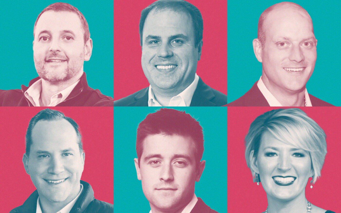 Cedar Street Companies' Alex Samoylovich, SVN’s Joe Vale and Andrew O'Connell, Cresa's Michael Mangan, Colliers’ Chase Schupp and Compass' Jacqueline Lechner