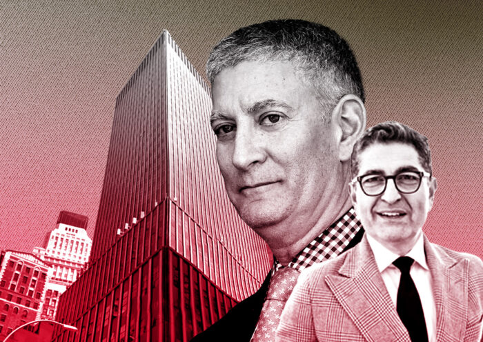 Silverstein's Marty Burger and MetroLoft's Nathan Berman with 55 Broad Street