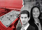 Mayor Shlomo Danzinger, Commissioner Nelly Velazquez and the Surfside Collapse site