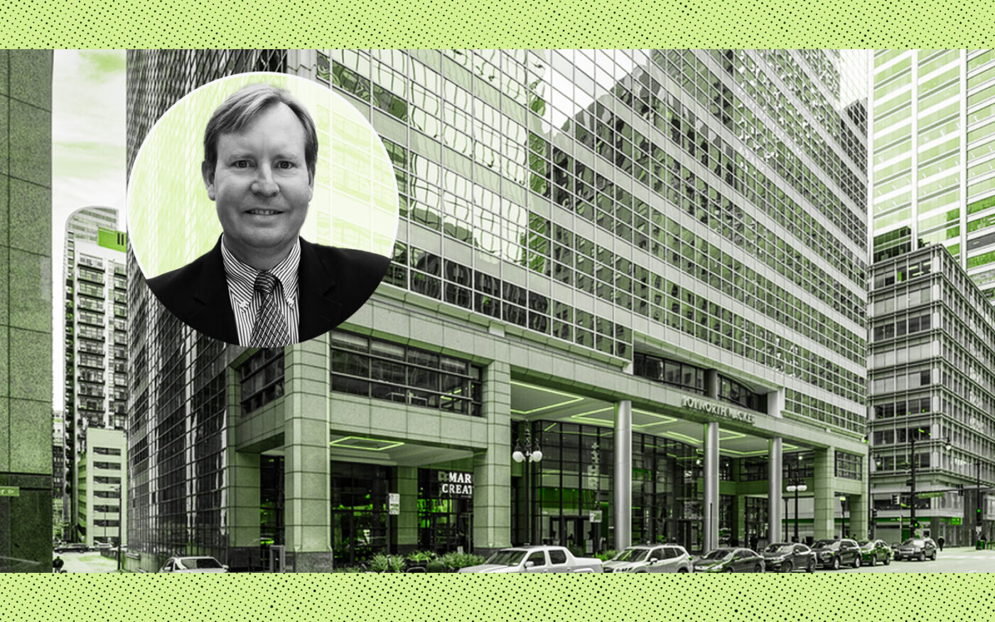 TTX President and CEO Thomas Wells with 101 North Wacker Drive
