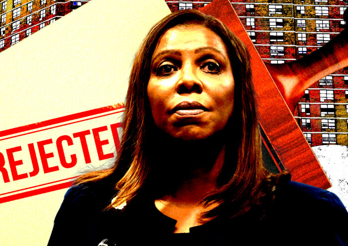A photo illustration of Attorney General of New York Letitia James (Getty)