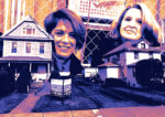 From left: M&M's Maria Del Mar Lopez and Maria Yglesias along with the current site at 75 Linden Street in Hackensack, New Jersey (Getty, Google Maps, M&M)