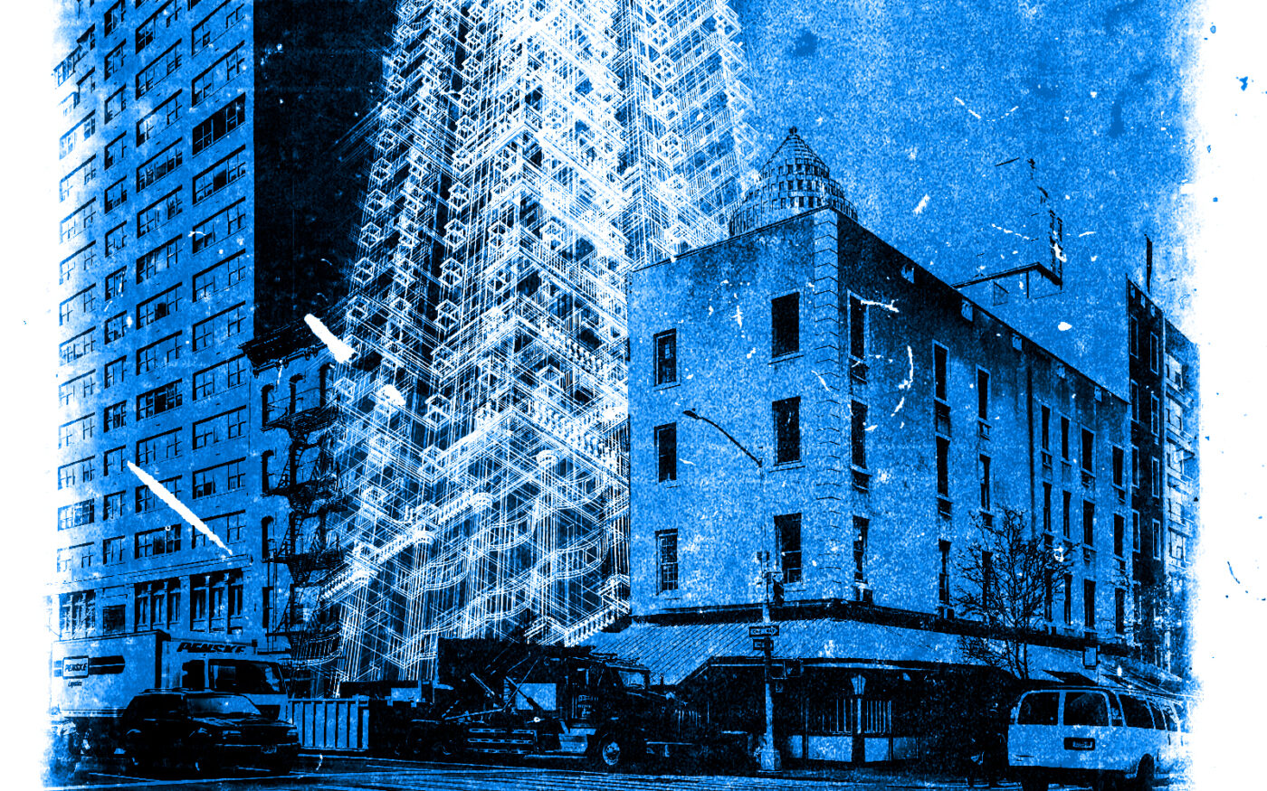 A photo illustration of the site at 1026 Third Avenue (Getty, Google Maps)