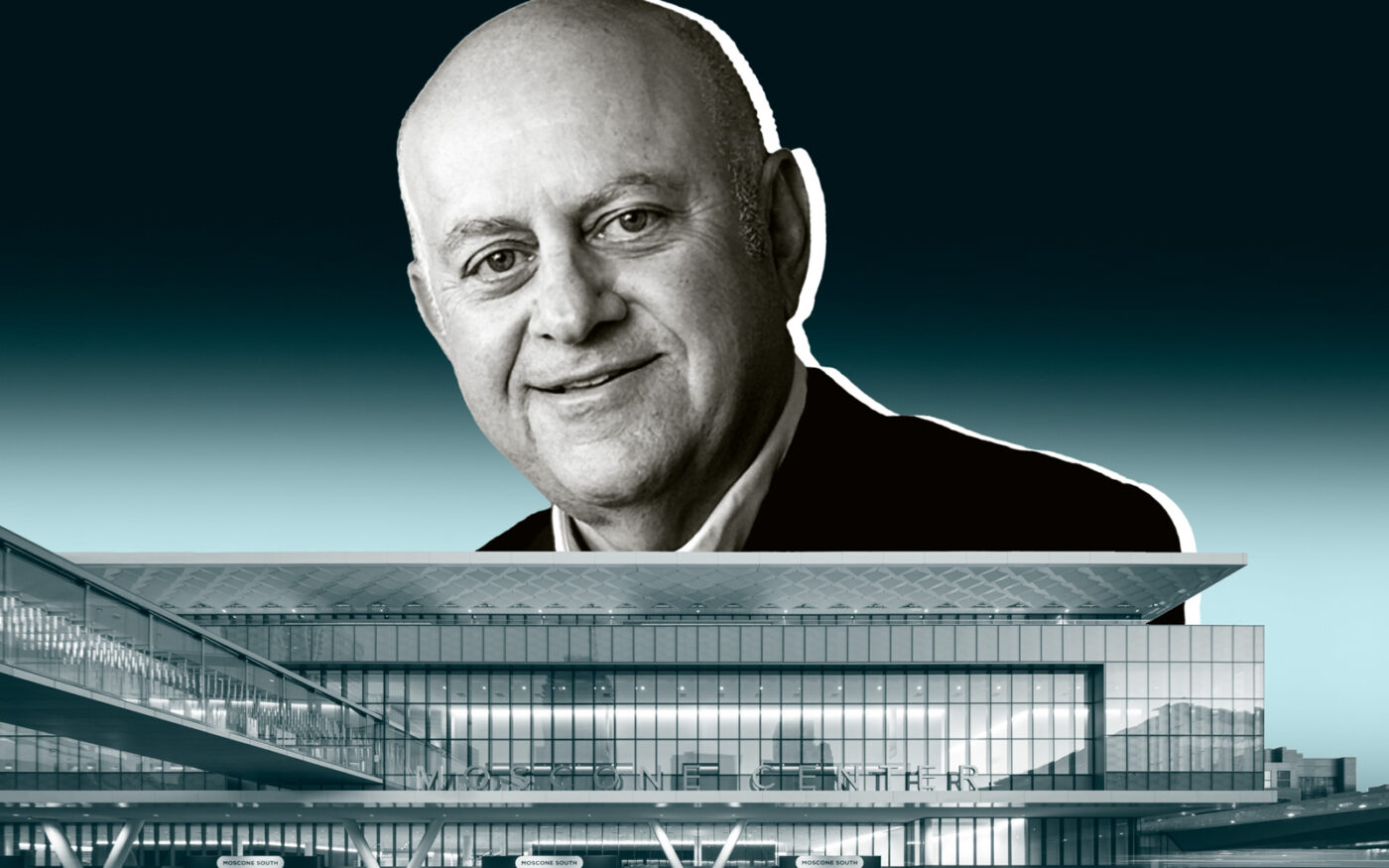 Prologis CEO Hamid Moghadam and the Moscone Center West at 800 Howard Street