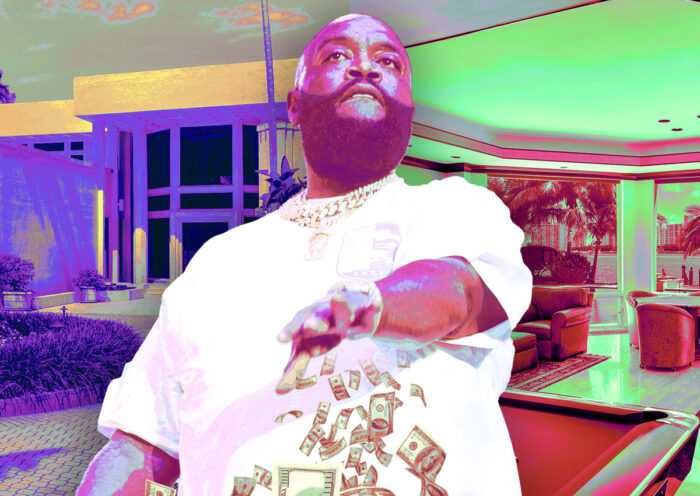 Rick Ross with the property at Star Island (Getty, The Jills Zeder Group/1 Oak Studios)