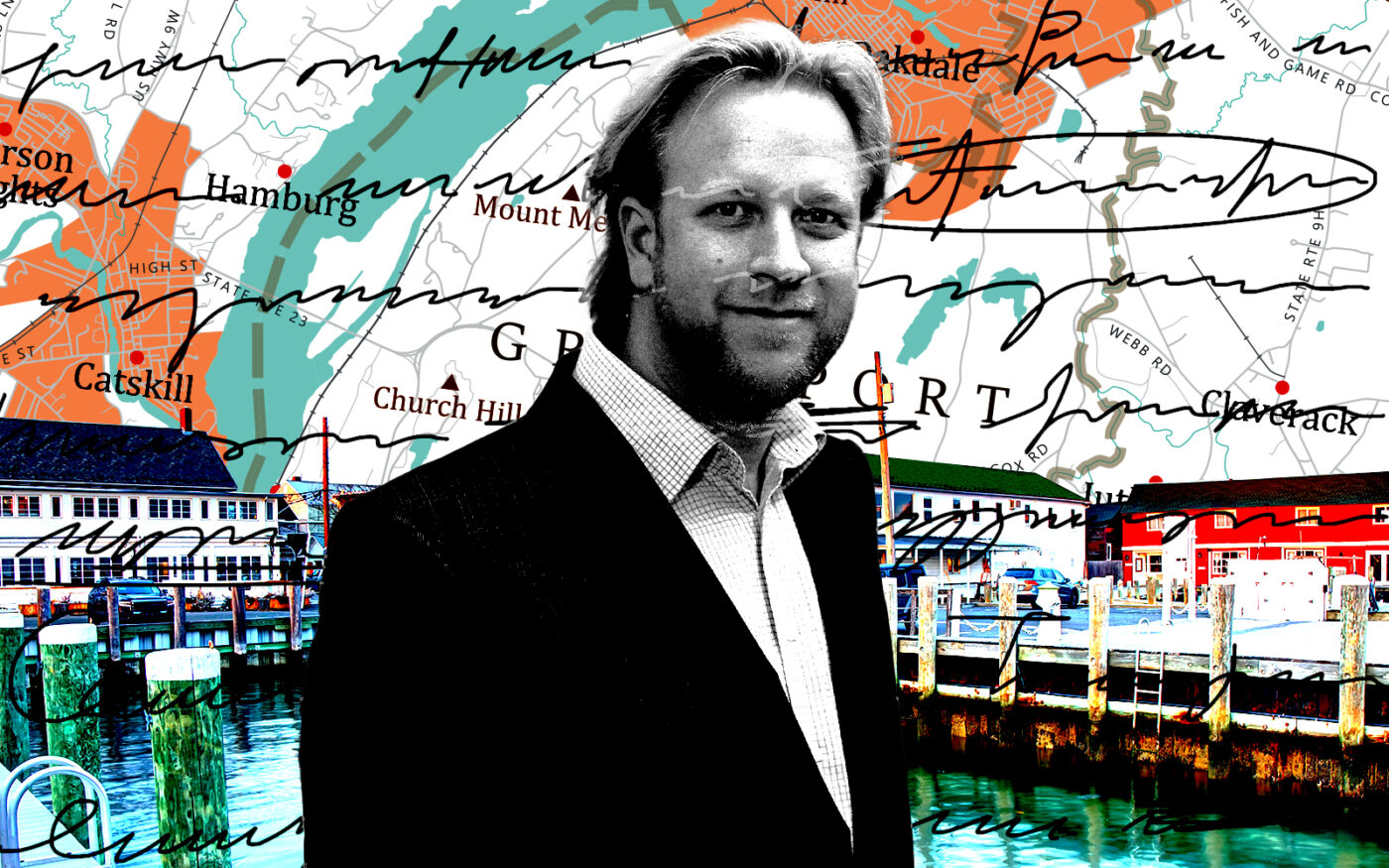 A photo illustration of Mayor of the Village of Greenport Kevin Stuessi (Getty)