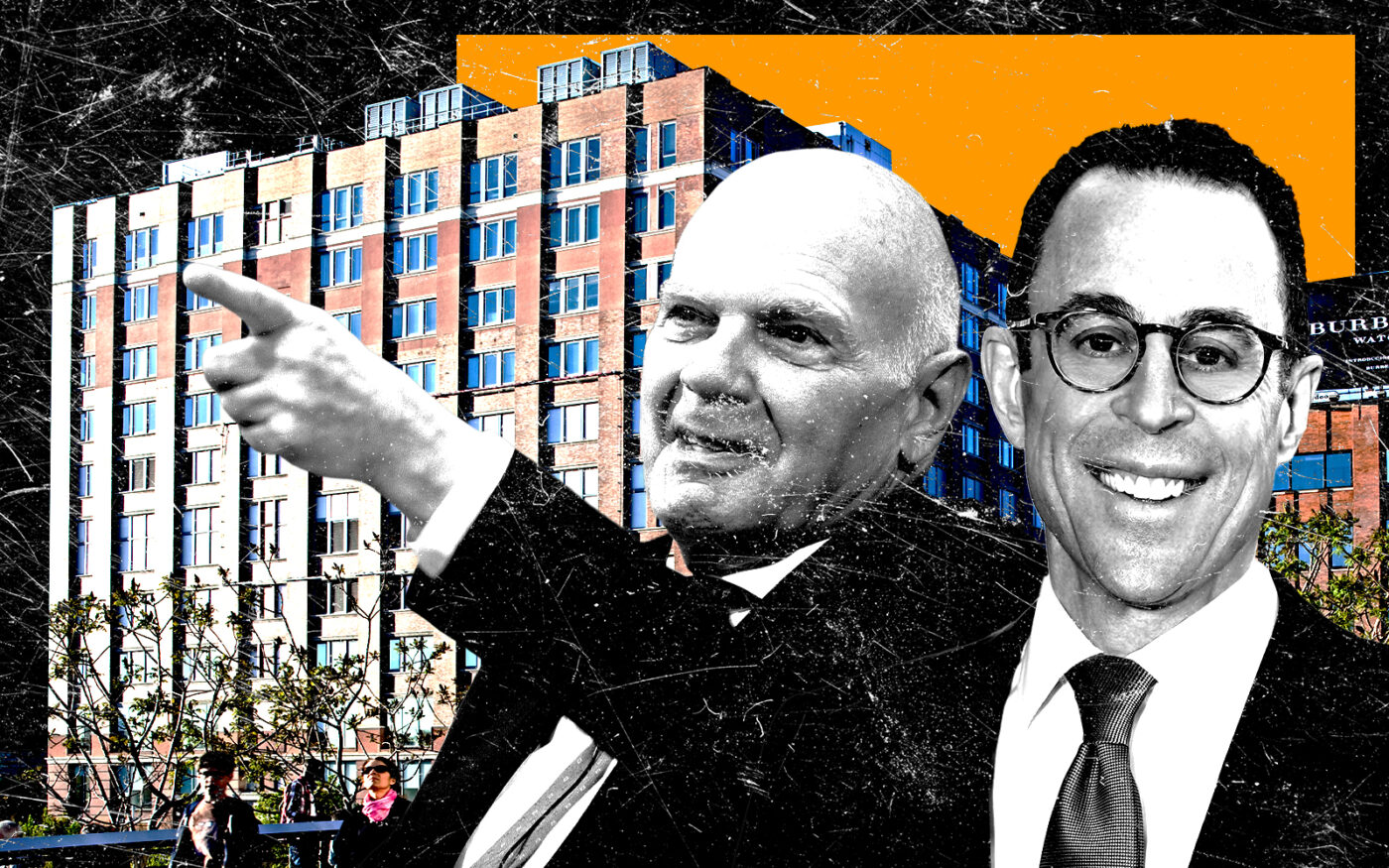 <p>From left: Vornado Realty Trust chair Steven Roth, Related Companies CEO Jeff Blau and 85 Tenth Avenue (Getty, Related Companies, Vornado Realty Trust)</p>
