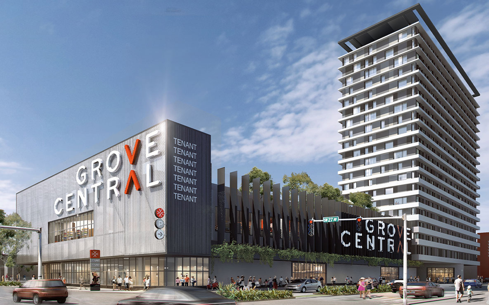 A rendering of the Grove Central project planned in Miami (Terra/Grass River Property)