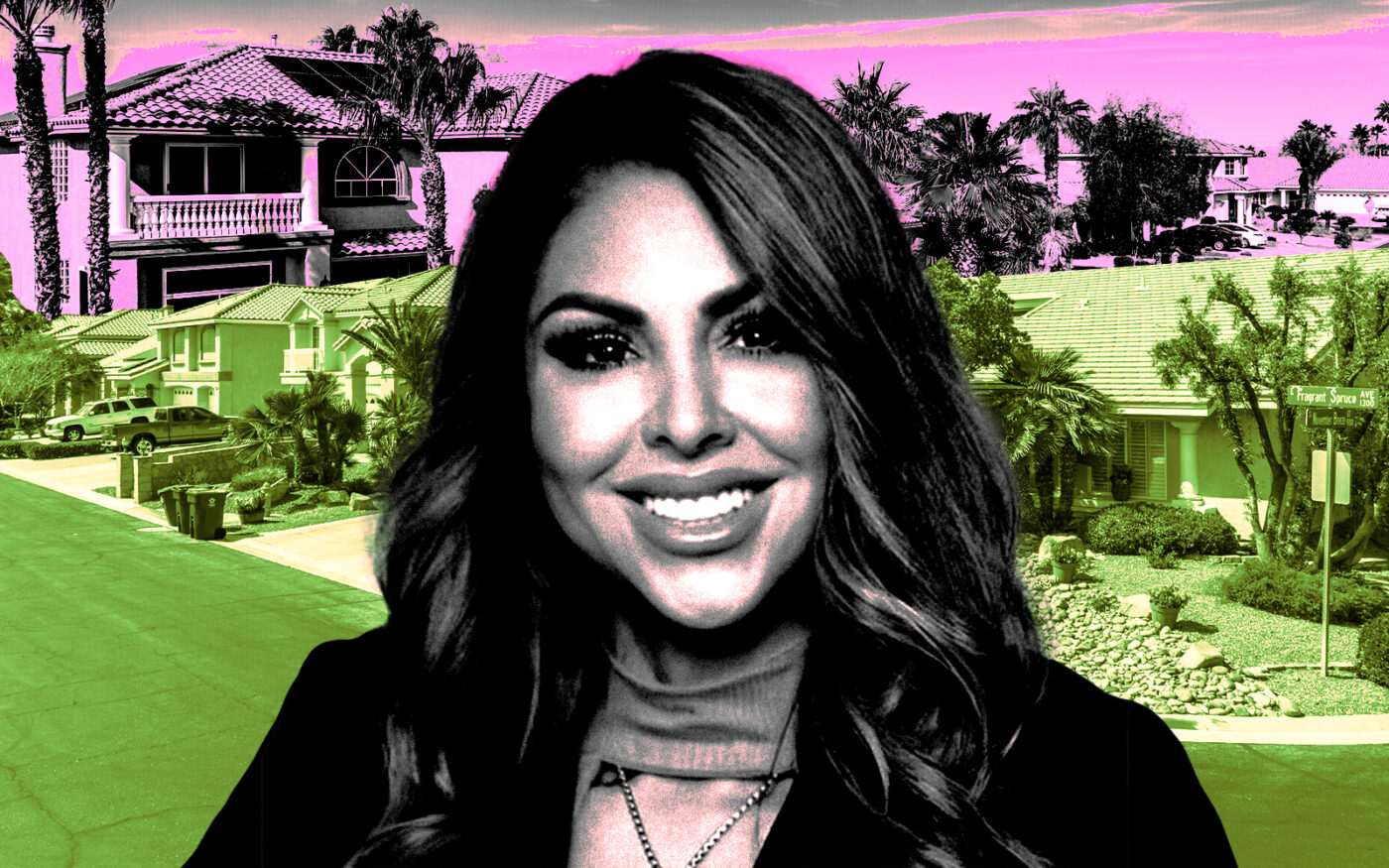 <p>A photo illustration of Las Vegas Realtors president Merri Perry (Getty, LinkedIn/Merri Perry)</p>
