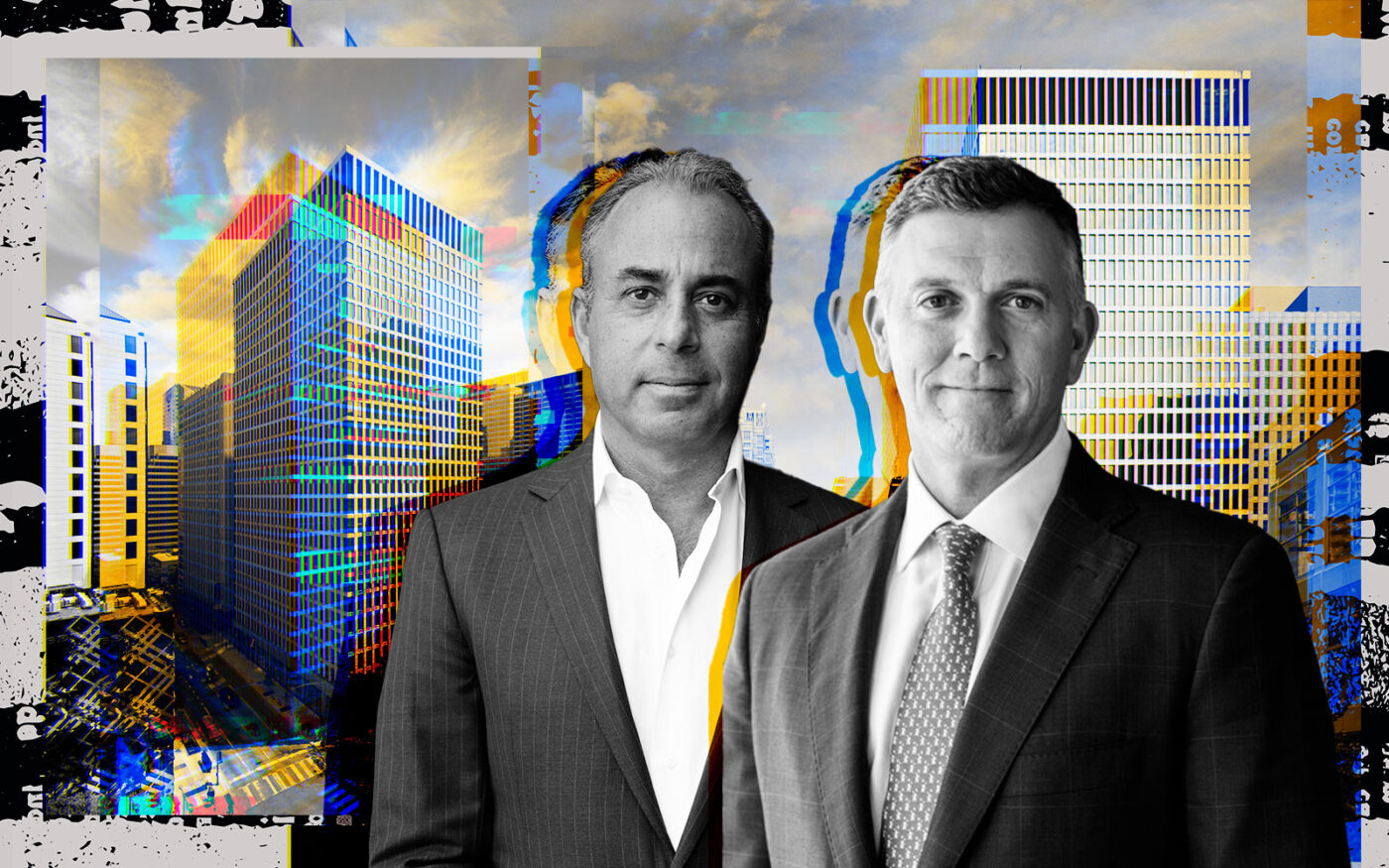 Ben Ashkenazy of Ashkenazy Acquisition and Mike Freno of Barings with 625 N. Michigan Avenue in Chicago (625 North Michigan, Axel Dupeux, Barings)