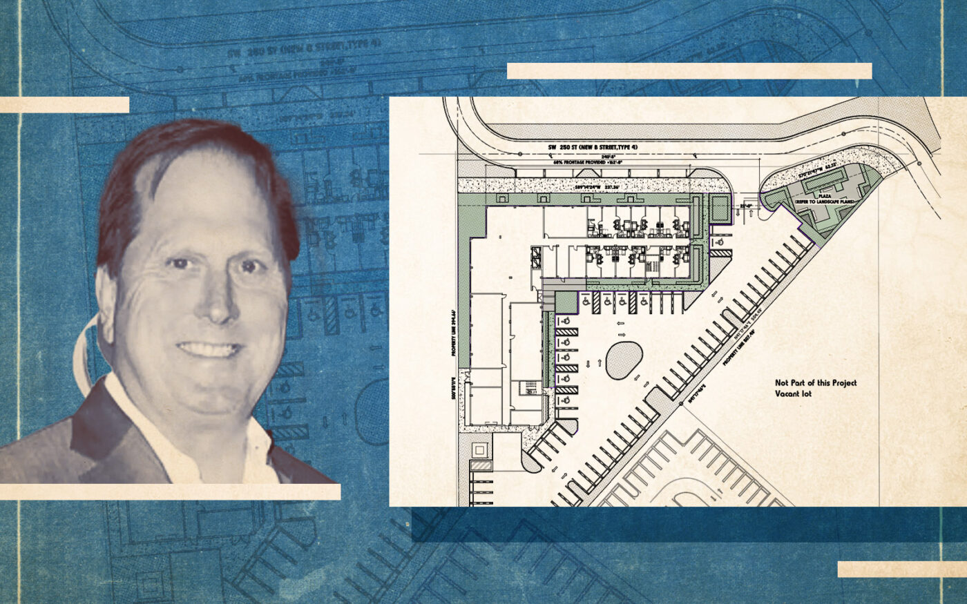 Centennial Management's Lewis Swezy; proposed  132-unit low-income multifamily project (Getty, centennialmgt, Modis Architects)