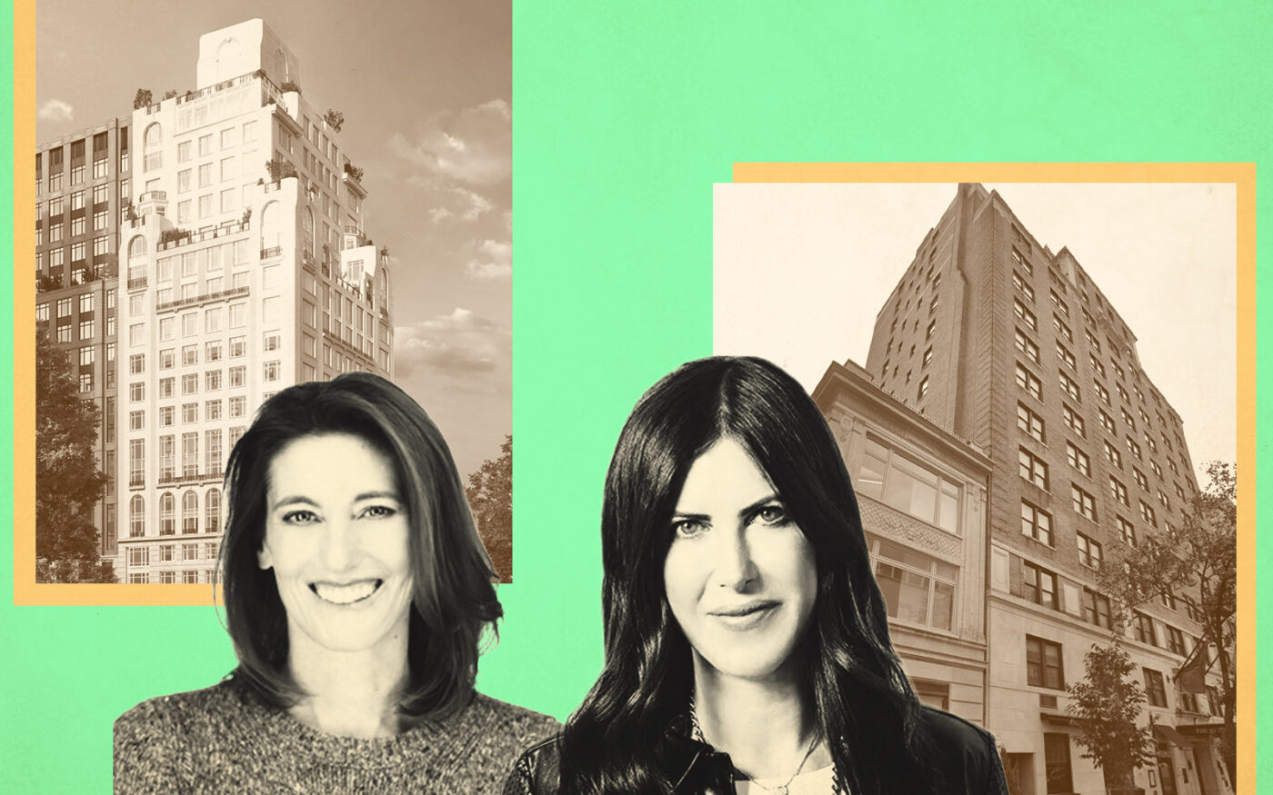 211 W 84th St, Compass’ Alexa Lambert; 20 E 76th Street, Douglas Elliman’s Lauren Muss (Google Maps, Getty, Compass, Douglas Elliman, thehenry-uws)