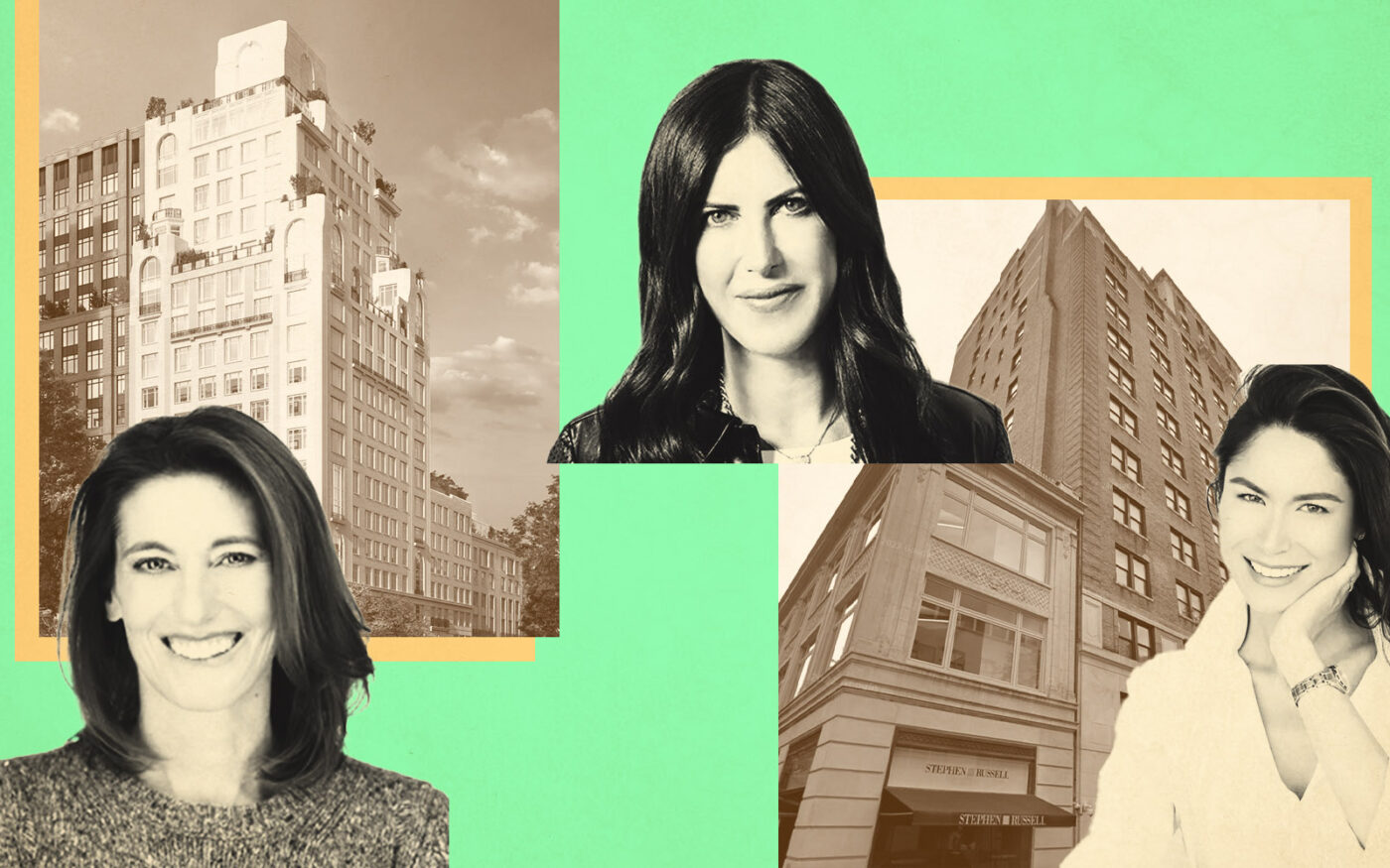 211 W 84th St, Compass’ Alexa Lambert; 20 E 76th Street, Douglas Elliman’s Lauren Muss & Michelle Griffith (Google Maps, Getty, Compass, Douglas Elliman, thehenry-uws)