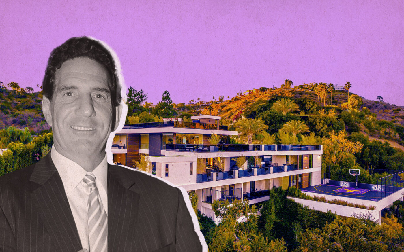 Feinberg Investments' Jeffrey Feinberg; 1047 North Bundy Drive (Getty, Engel & Völkers)