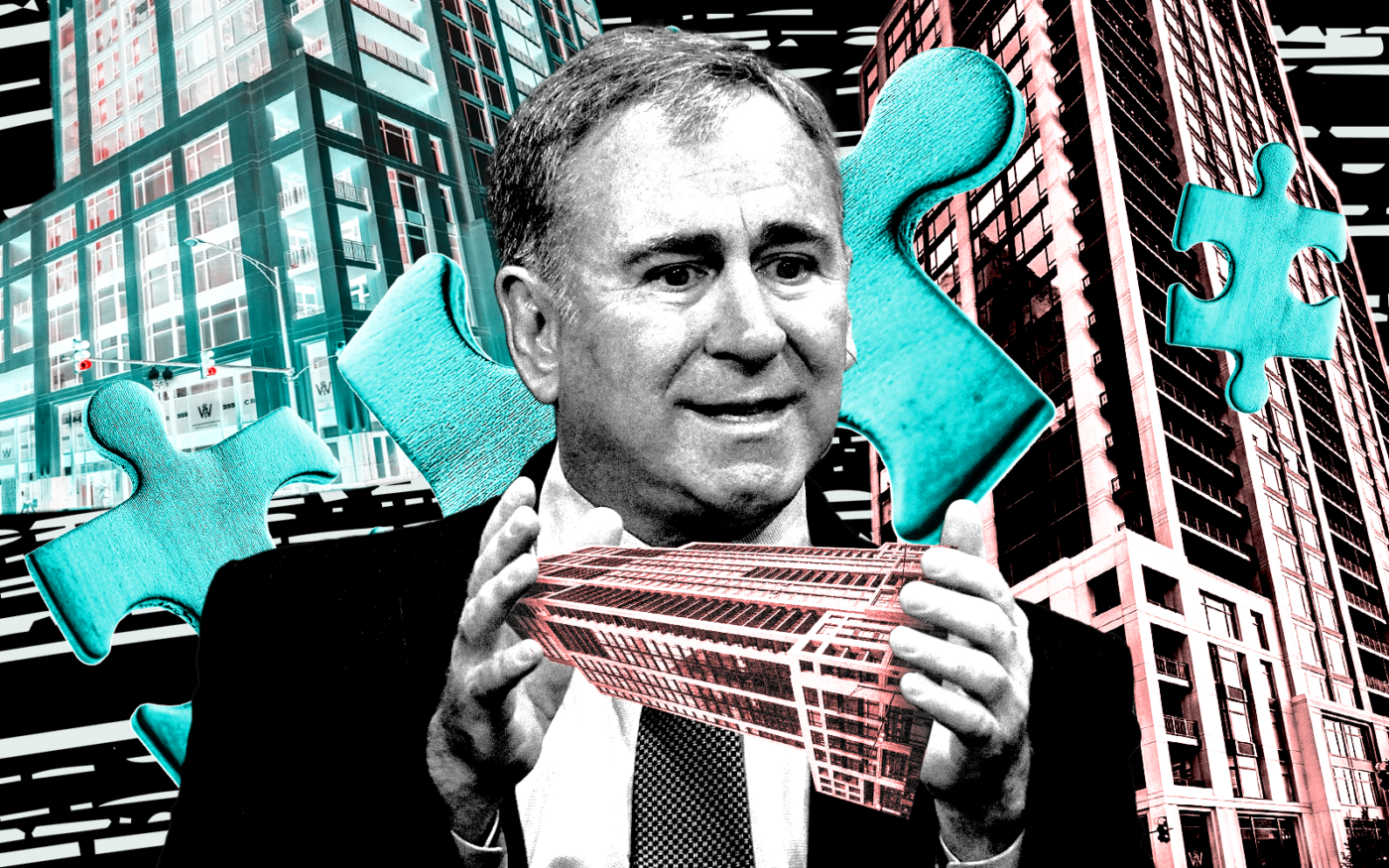 <p>A photo illustration of Ken Griffin along with 9 West Walton (Getty, jdlcorp)</p>
