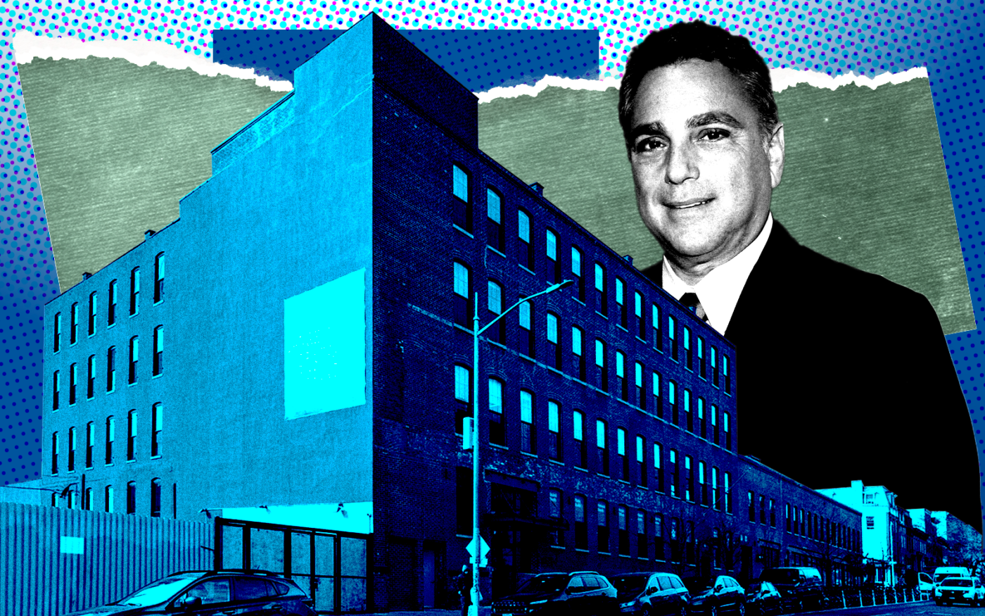 <p>A photo illustration of Pearl Realty Management’s Jack Guttman along with 92 Third Street in Gowanus (Getty, Pearl Realty Management, LoopNet)</p>
