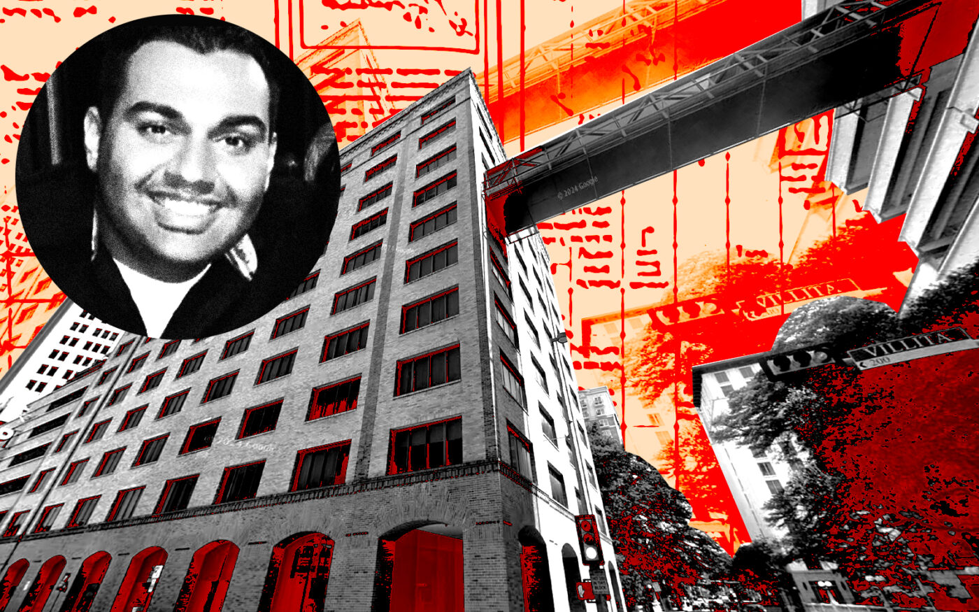 <p>A photo illustration of Blueprint Hospitality’s Kunal Mody along with 145 Navarro Street in San Antonio (Getty, Blueprint Hospitality, Google Maps)</p>
