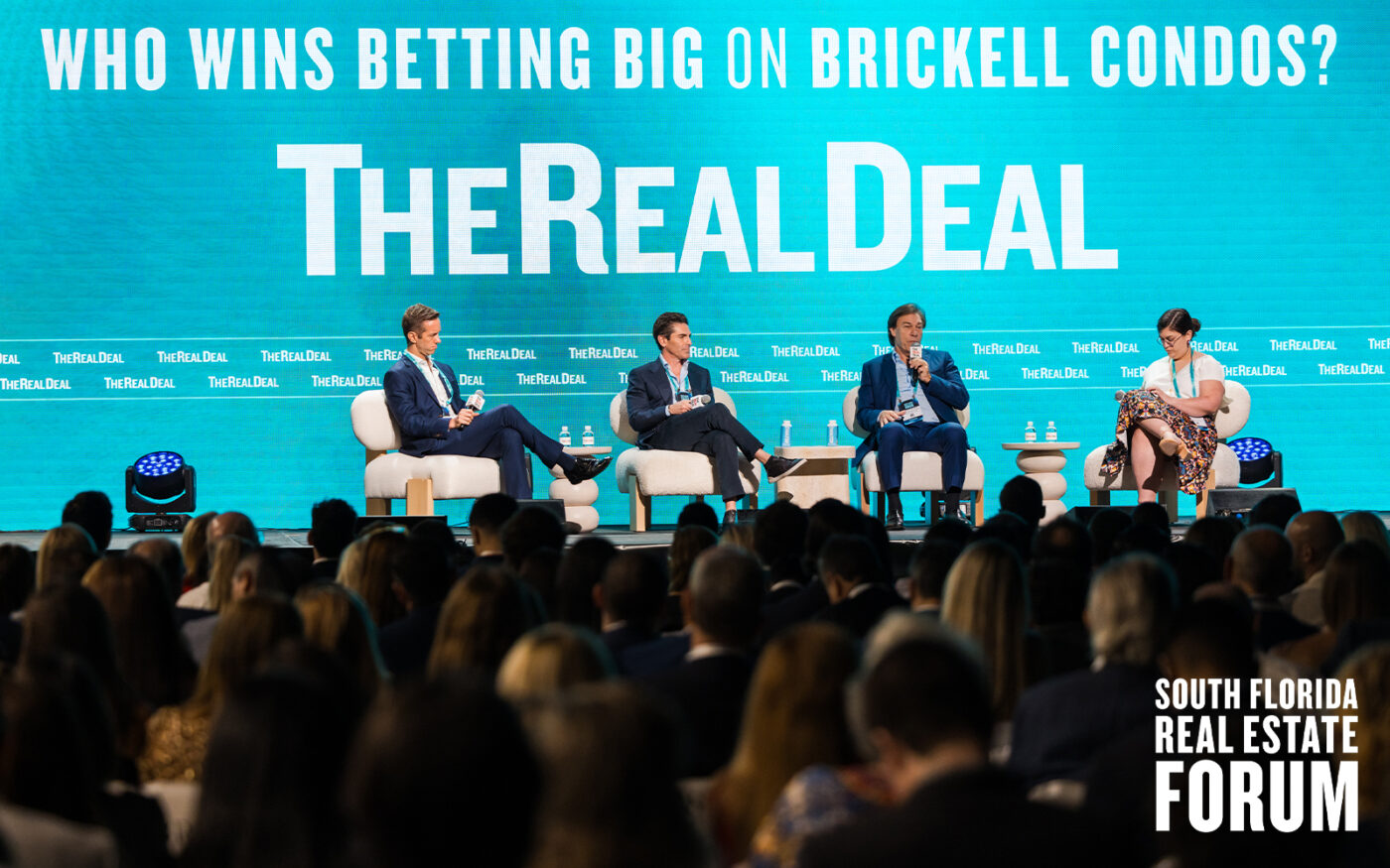 Swire Properties' Henry Bott, Mast Capital's Camilo Miguel Jr., Fortune International Group's Edgardo Defortuna and TRD’s Katherine Kallergis (Photos by Alive Coverage)