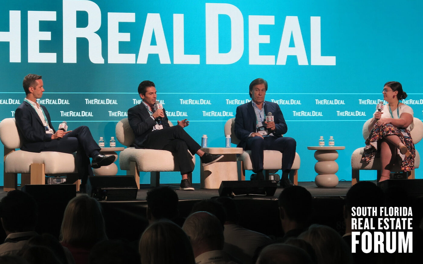 <p>Swire Properties&#8217; Henry Bott, Mast Capital&#8217;s Camilo Miguel Jr., Fortune International Group&#8217;s Edgardo Defortuna and TRD’s Katherine Kallergis (The Real Deal)</p>
