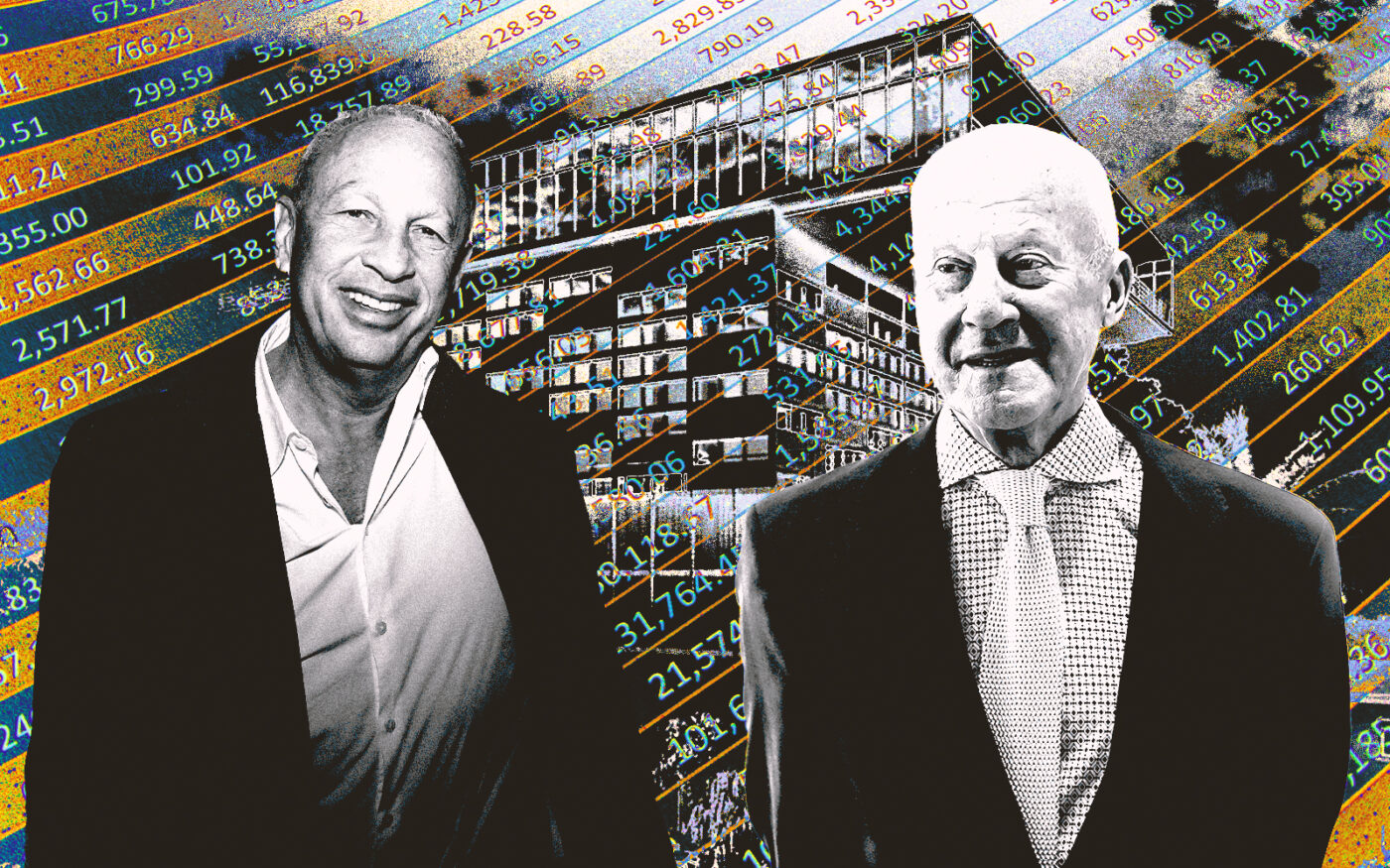 <p>A photo illustration of Trical’s David Edelstein and Foster + Partners&#8217; Norman Foster (Getty, Trical, Foster + Partners, TGSV, Design 41)</p>
