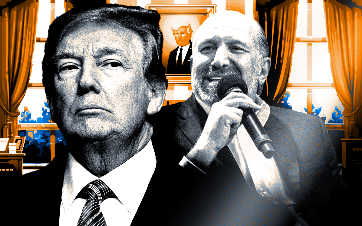 <p>A photo illustration of Donald Trump and Howard Lutnick (Getty)</p>
