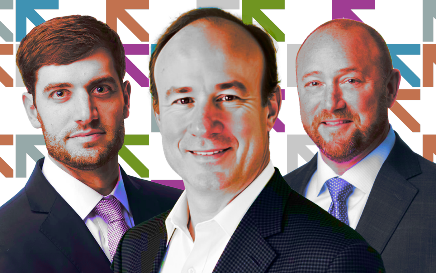 <p>A photo illustration of Newmark&#8217;s Ryan Reethof, Jay O’Meara and Justin Parsonnet (Getty, Newmark, LinkedIn)</p>
