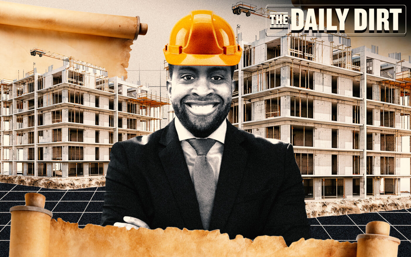 <p>A photo illustration of Zellnor Myrie (Getty, Center for Climate Integrity)</p>
