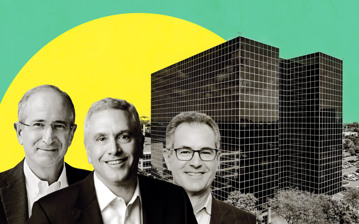 Comcast's Brian Roberts, Affinius Capital's Len O’Donnell, Glenstar's Michael Klein; 1515 East Woodfield Road (Getty, Loopnet, affiniuscapital, linkedin, comcast)