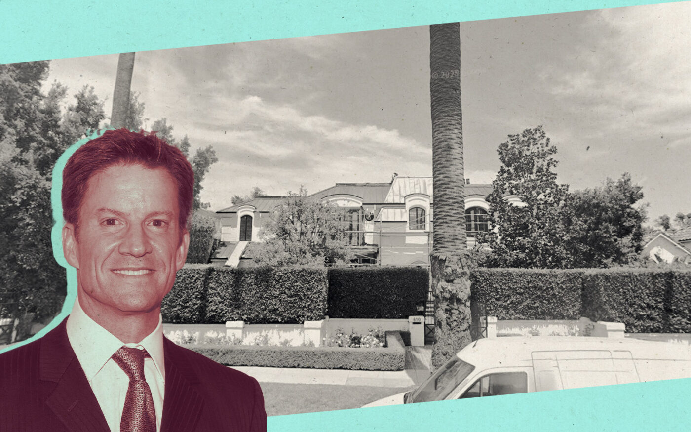 The late Brian Goldner of Hasbro; 610 North Canon Drive, Beverly Hills (Getty, Google Maps)