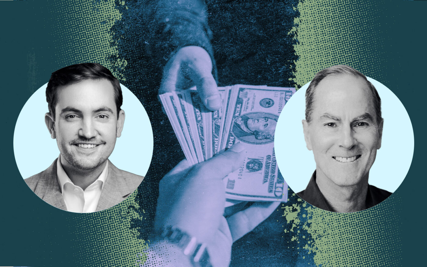 Closinglock's Andy White, Sageview Capital's Ned Gilhuly (Getty, Linkedin, dukecapitalpartners)