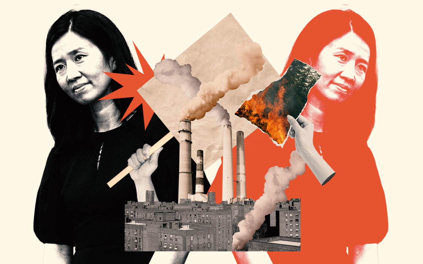 Mayor of Boston Michelle Wu (Photo Illustration by Steven Dilakian for The Real Deal with Getty)