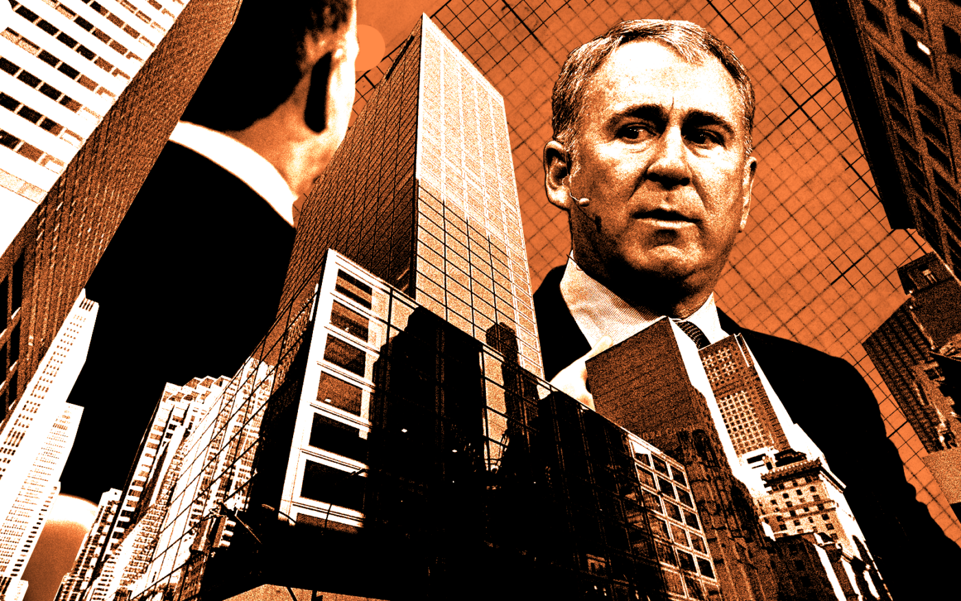 <p>A photo illustration of Citadel&#8217;s Ken Griffin along with 660 Fifth Avenue (Getty, Google Maps)</p>
