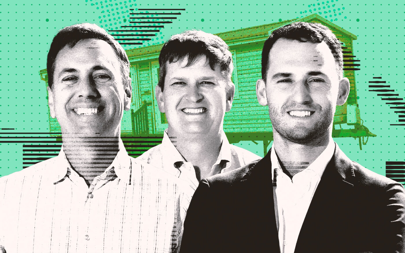 <p>A photo illustration of NXSTEP Opportunity Partners managing directors and co-founders Chris Earthman, RW McDonald and Cole Arledge (Getty, NXSTEP Opportunity Patners)</p>
