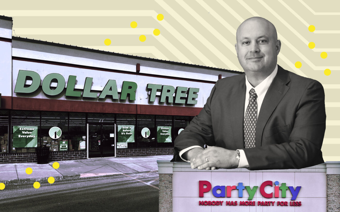 Dollar Tree Corners Market on Party City Spaces