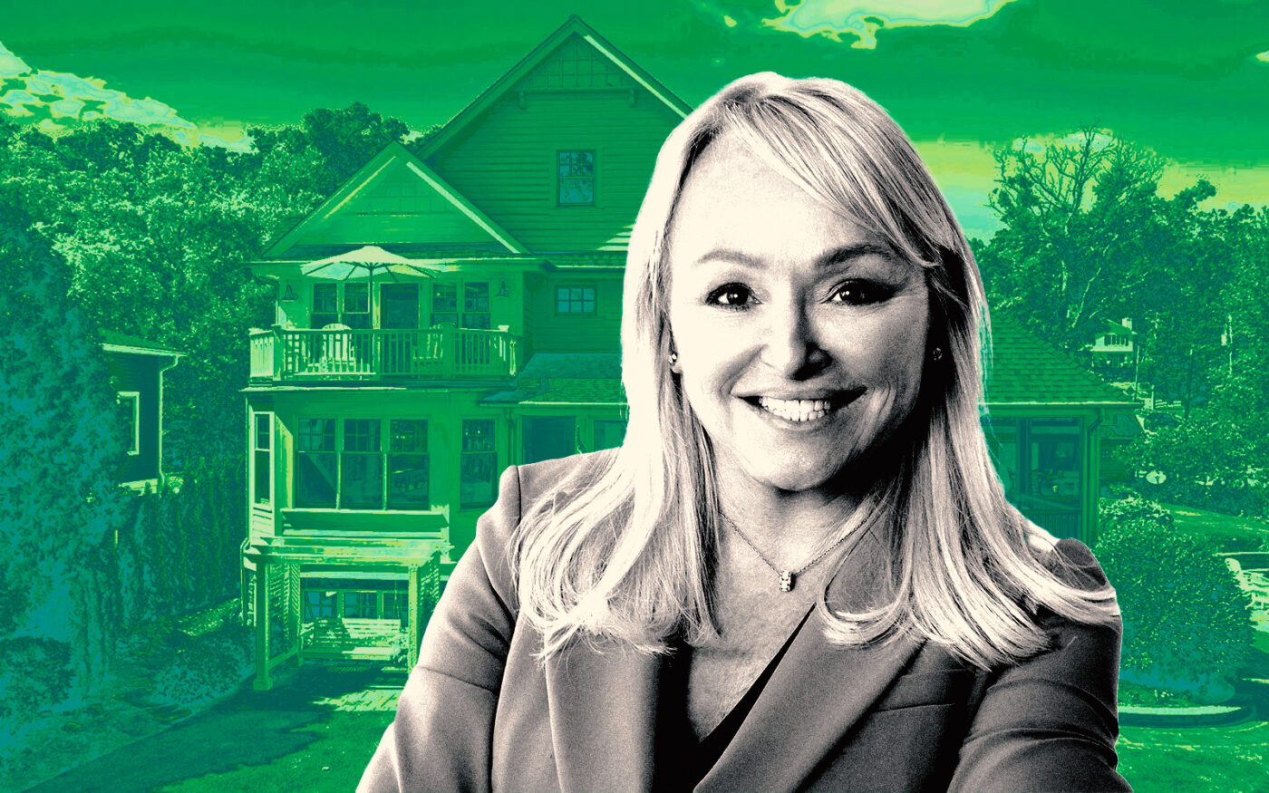 <p>A photo illustration of Charter Next Generation CEO Kathy Bolhous along with N2301 Knollwood Drive (Getty, Charter Next Generation, Compass Real Estate)</p>
