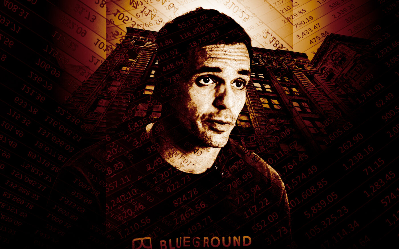 Blueground founder Alex Chatzieleftheriou (Photo Illustration by Steven Dilakian for The Real Deal with Getty, YouTube and Google Maps)