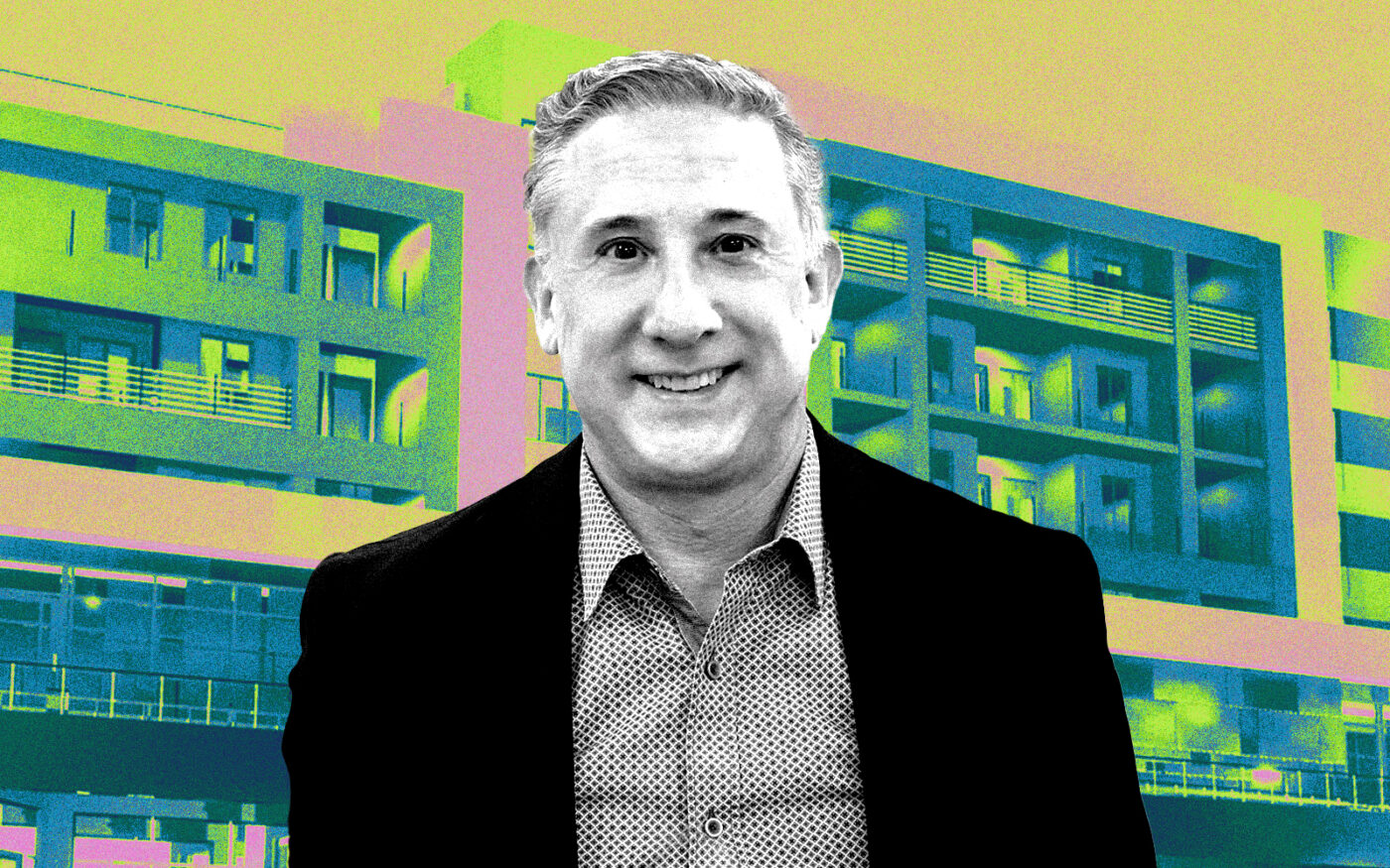 <p>A photo illustration of Strada Development Group partner Tom Wucherer along with 215 South Water Street in Henderson (Strada Development Group)</p>
