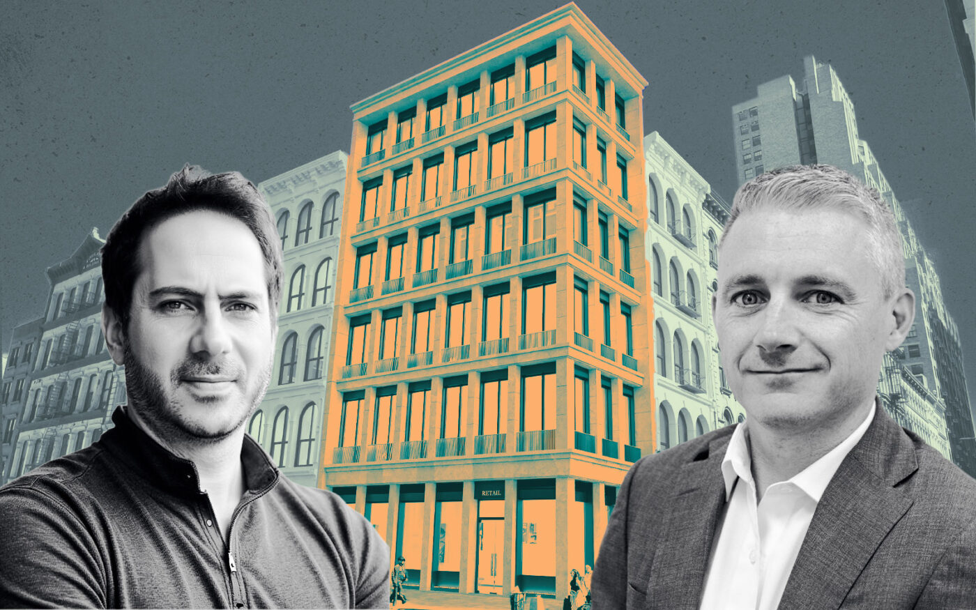 Urban Capital Group's Cedric Abboud; rendering of 32-34 Walker Street; Prosper Property Group's Damien Smith (Getty, SOMA, Urban Capital Group)