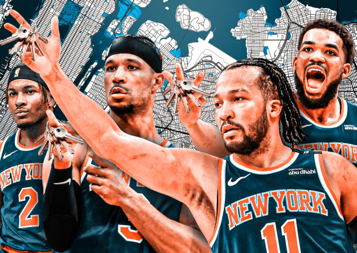 When off the court, where do the New York Knicks live?