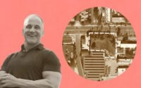 MW Investment Group’s Matthew Waken with empty lot aerial at 444 East Bonita Avenue