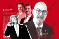Emilio Gonzalez with Donald Trump, Integra Investments’ Nelson Stabile and Florida East Coast Industries' Jose Gonzalez