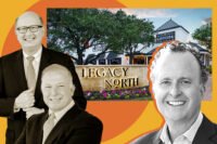 Albanese Cormier Holding’s principals Michael Albanese and Thomas Cormier, CTO Realty Growth’s CEO John Albright and the Shops at Legacy North at 7300 Dallas Parkway