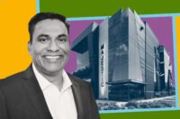 Majestic Developers' Santosh Cividi with rendering of 7627 Branford Place
