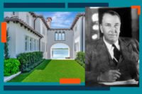 The late architect Addison Mizner with 800 South County Road
