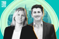 Golden Gate Restaurant Association's Laurie Thomas and Roxborough Group's Joshua Callahan