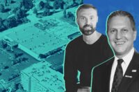Noah Properties’ Bart Przyjemski and Mayor George Alpogianis with 6839 North Milwaukee Avenue