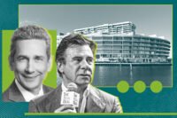 Paul Wick and Ugo Colombo with rendering of Vita at Grove Isle