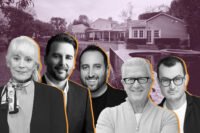 Patricia Richardson, Carolwood Estates’ Shaun Alan-Lee and David Yadegaran, and Compass’ F. Ron Smith and David Berg with 196 Granville Avenue