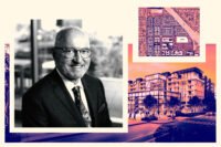 Shopoff CEO William A. Shopoff with renderings of Bolsa Pacific